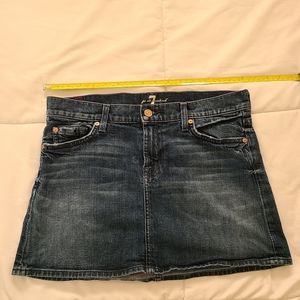 7 JEANS MINI SKIRT